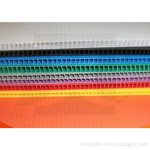 Anti - Static Flame Retardant Corrugated Plastic Board Corr